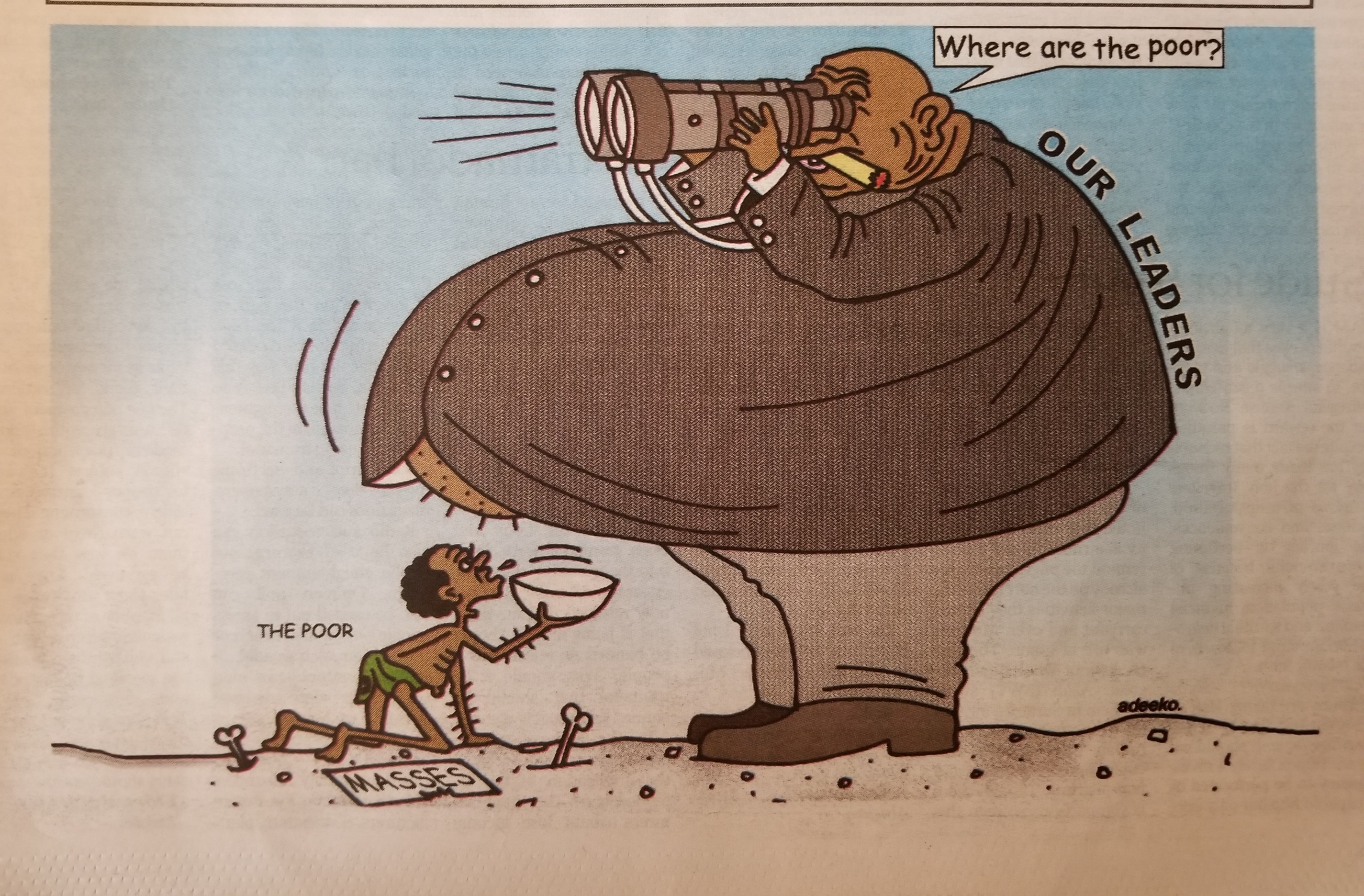 poor people in africa cartoon