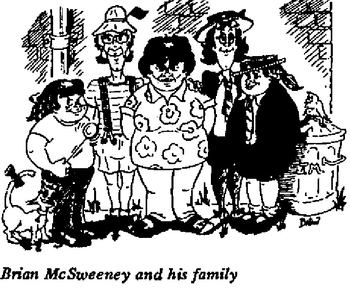 Brian McSweeney - Artist and his family