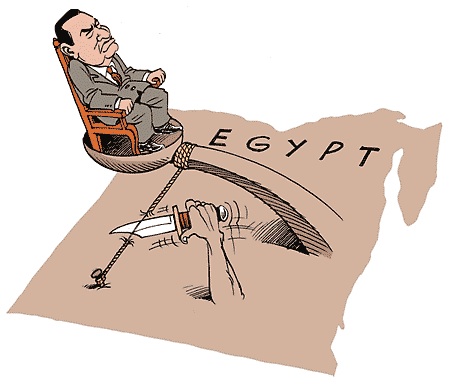 FATHI mubarak being catapulted away mar10to162011 al ahram weeklyjpg