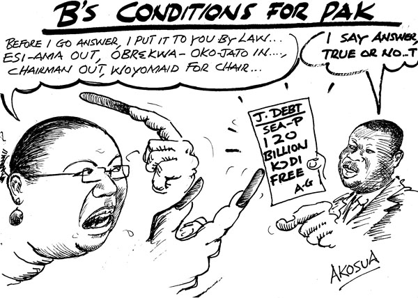 Akosua - B's Conditions for pak -  corpulent woman politician