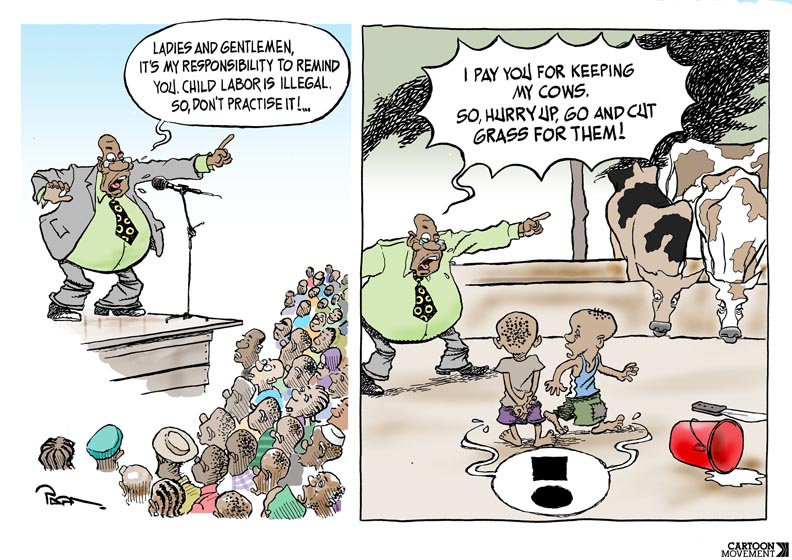Popa Matumula – Child labor In Africa Africa Cartoons