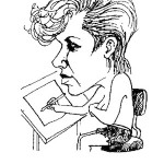 Anne Harthoorn self caricature