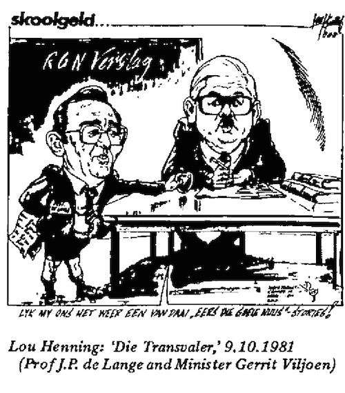Lou Henning- Schooling cartoon