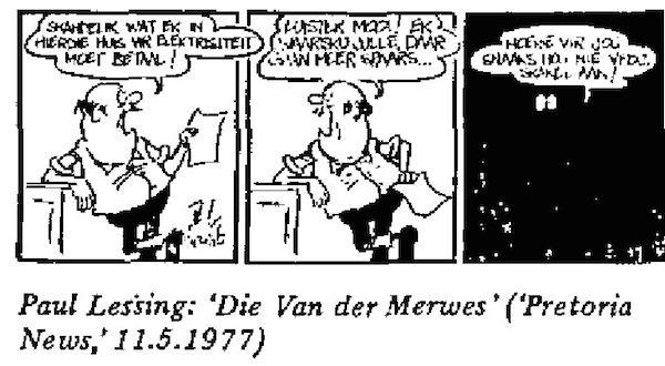 Paul Lessing- In the Dark cartoon