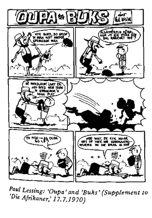 Paul Lessing- Oupa and Buks cartoon