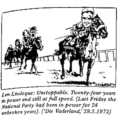 Len Lindeque- Unstoppable cartoon
