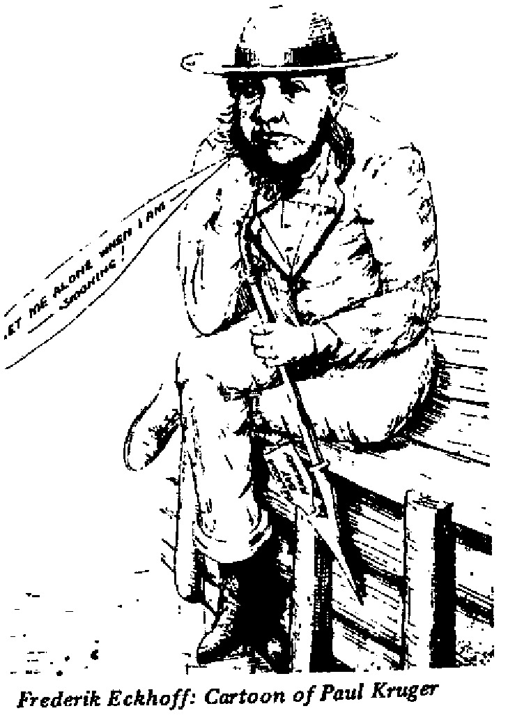 Frederik Eckhoff - Cartoon of Paul Kruger