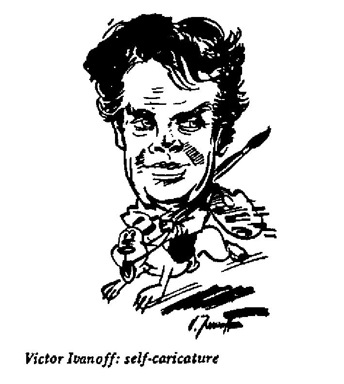 Victor Ivanoff - Self Caricature
