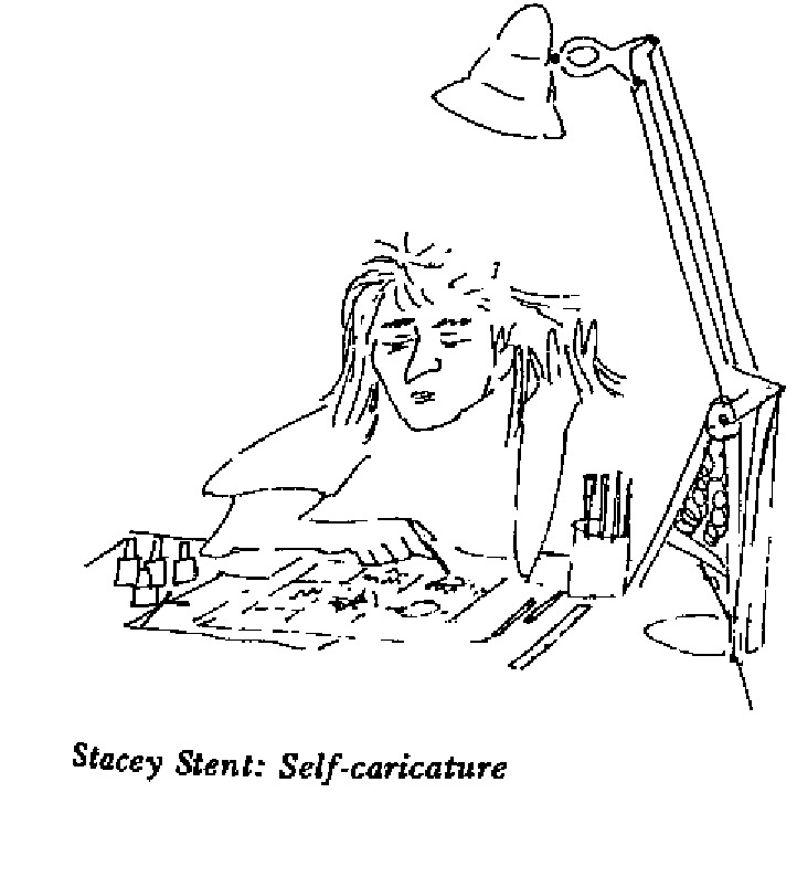 Stacey Stent - Self-caricature