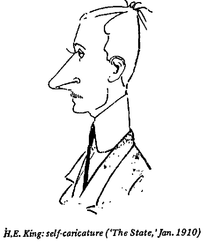 H.E. King - Self Caricature