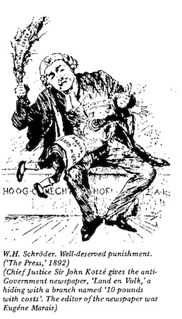 W.H. Schroeder- Well-Deserved Punishment cartoon