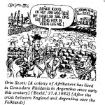 Orin Scott- Crisis in the Falklands cartoon