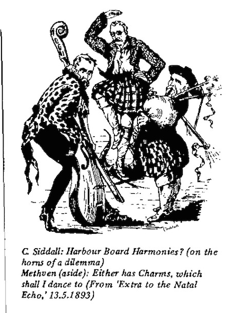 C. Siddall - Harbour Board Harmonies cartoon