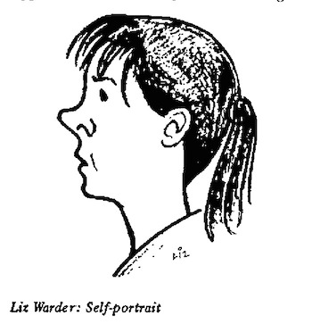 Liz Warder- Self Portrait cartoon